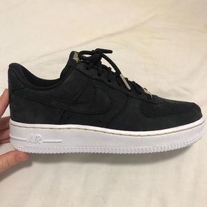 black af1 suede